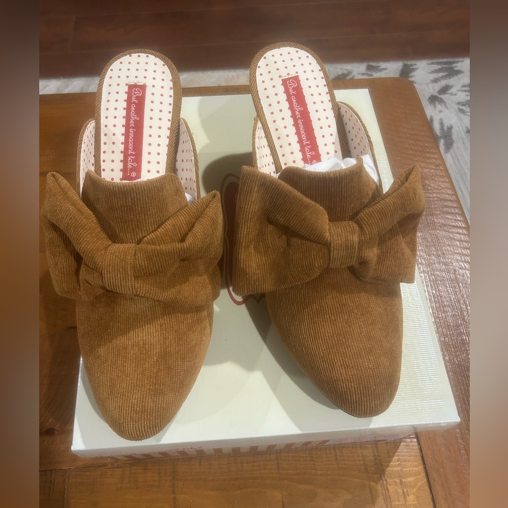 Brown Bow Mules by B.A.I.T